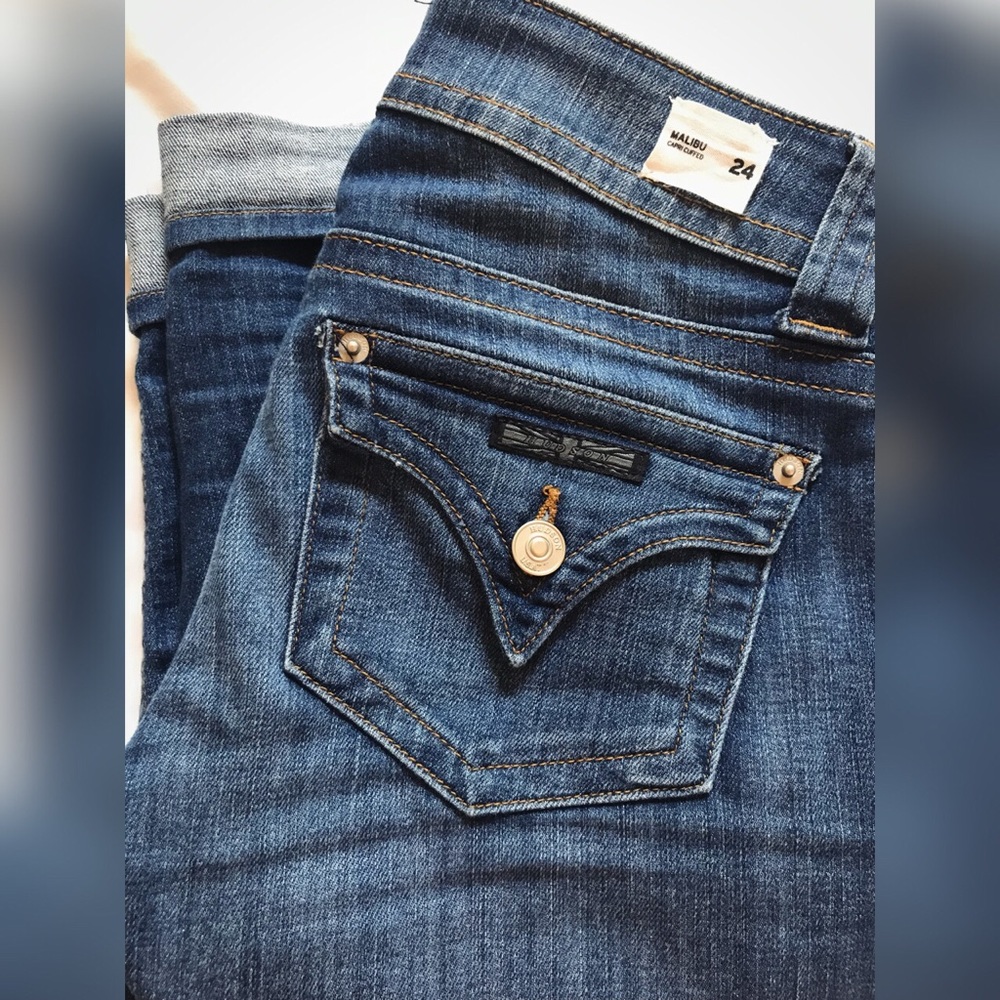 Hudson Malibu cuffed Capri jean shorts 24 cute 🌸
